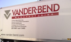 Truck Graphic with vinyl and digital print logo