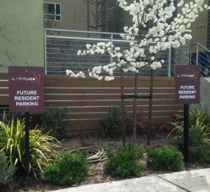 Site signs for apartment community - Latitude 37