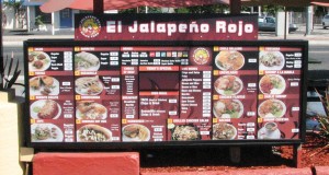 New Menus for El Jalapeno Rojo Mexican Restaurant