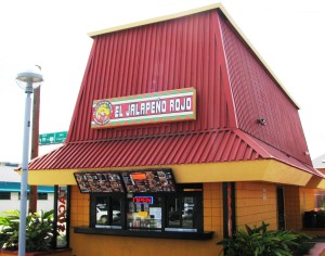 Redesigned building sign - El Jalapeno Rojo Mexican Restaurant