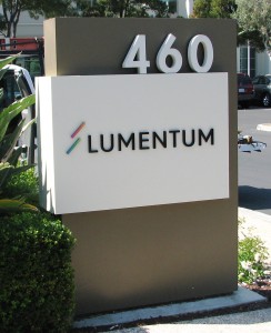 Monument Sign with Dimensional Letters - Lumentum
