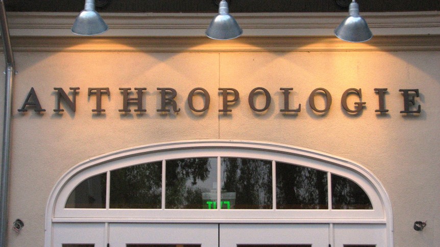 Custom Outdoor Sign Letters for Anthropologie in San Jose, CA