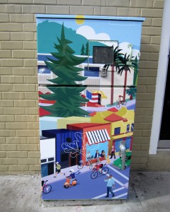 Full Color Digital Print Graphics on Utility Box - City of Los Gatos