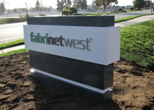 Custom Monument Sign With Dimensional Letters - Fabrinet West