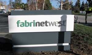 Custom Monument Sign With Dimensional Letters - Fabrinet West