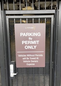 Full Color Aluminum Parking Sign - Latitude 37