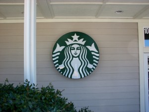 Starbucks Updated Mermaid Logo Sign