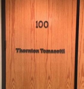 Office Door Letter Signs - Thornton Tomasetti 