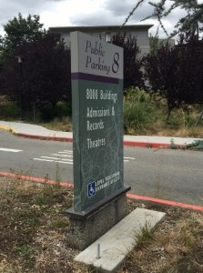 Parking Directory Monument - Foothill College