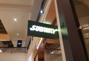 Illuminated Blade Sign - Subway
