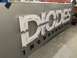 Channel Letters in Production - Diodes