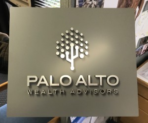Custom Dimensional Suite Sign - Palo Alto Wealth Advisors