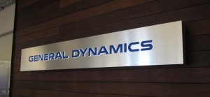 Illuminated Lobby Sign - General Dynamics