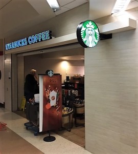 Starbucks Logo Sign - San Jose Airport