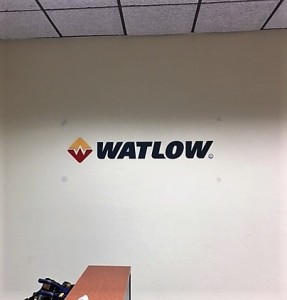 Lobby Sign - Watlow - STS