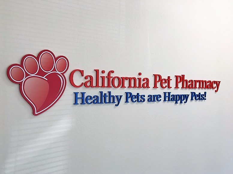 California Pet Pharmacy Lobby Signs in San Jose
