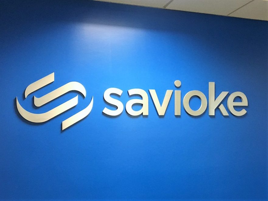 Large Lobby Sign Letters for Savioke in San Jose, CA