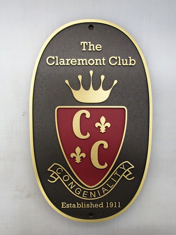 Custom Made Signs for The Claremont Club in San Jose, CA