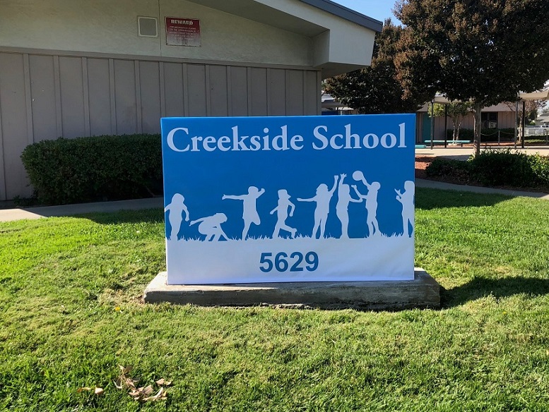 Creekside School Yard Signs in San Jose, CA