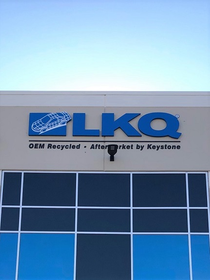 LKQ Building Signs Made in San Jose, CA