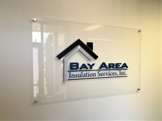 Bay Area Glass Lobby Signs by Signs Unlimited in San Jose, CA
