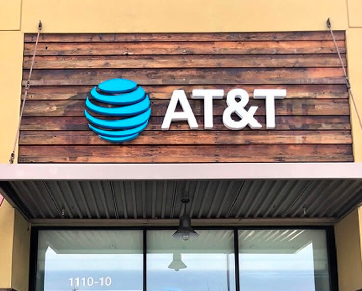 AT&T Exterior Signs Made in San Jose, CA