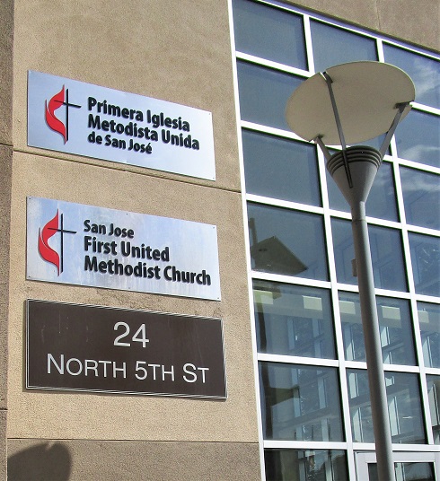 Outdoor building sign for a church by Signs Unlimited in San Jose, CA