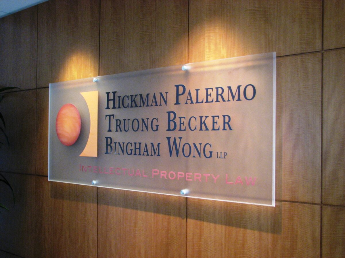 Clear or Frosted Acrylic Signs For Business
