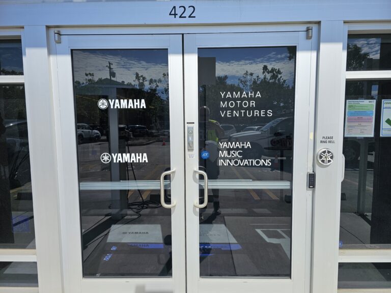Calvin Klein and Nike Vision large window graphics at optometry shop