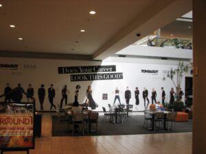 Toni and Guy wall graphic with models